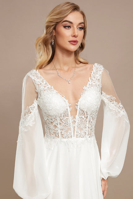 Robe Longue Manche Transparente - gallery 4