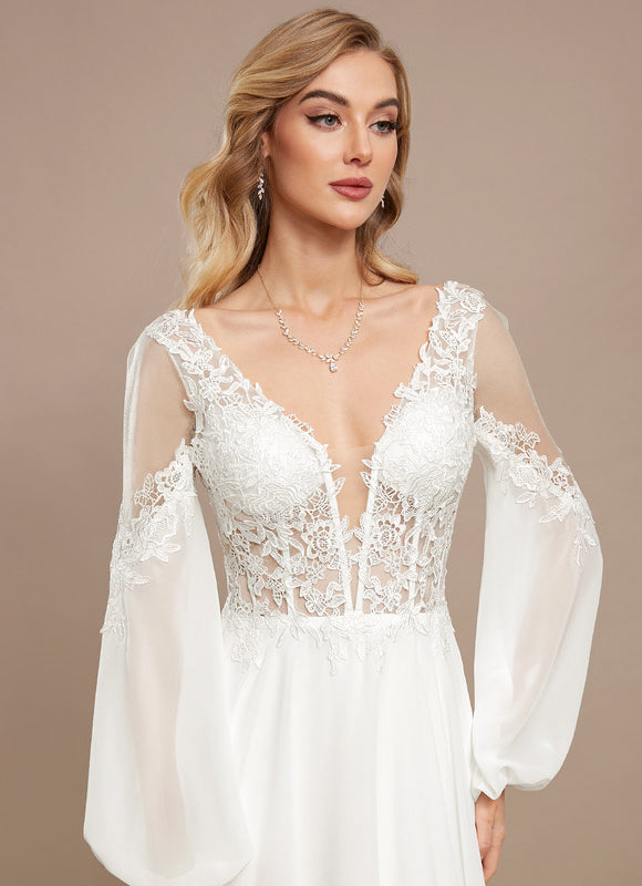 Robe Longue Manche Transparente - gallery 4