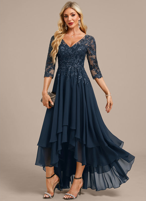 Robe De Soirée Mariage Manche Longue - gallery 2