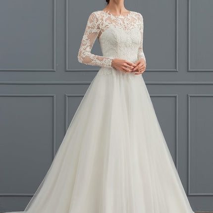 Robe Manche Longue Tulle Florale