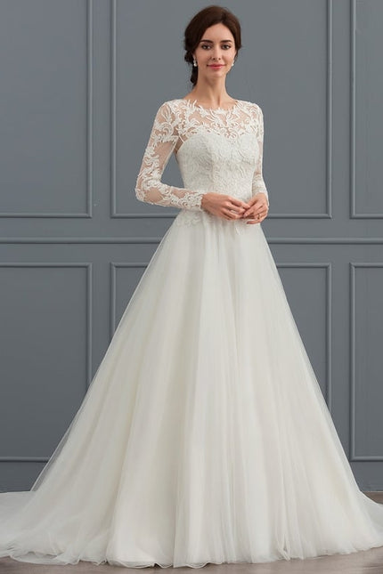 Robe Manche Longue Tulle Florale