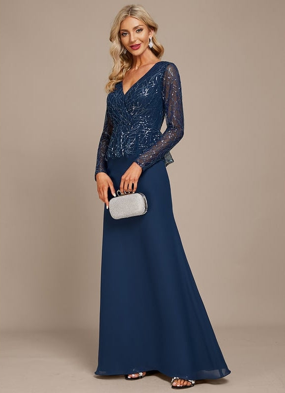 Robe Manche Longue Soirée Pailletée