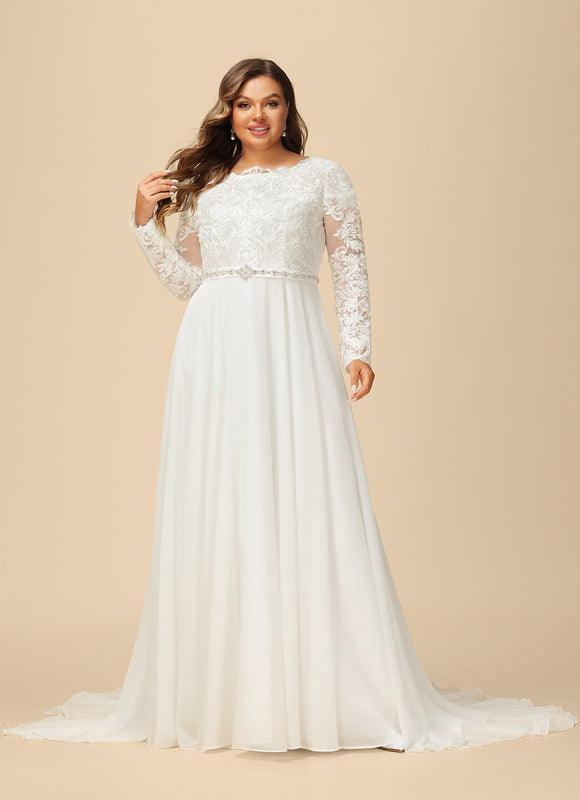 Robe Ivoire Manche Longue - gallery 8