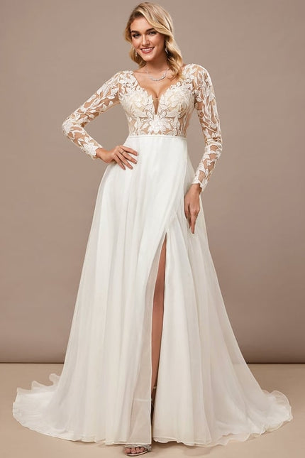 Robe Mariage Manches Longues - gallery 4