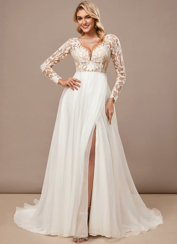 Robe Mariage Manches Longues - gallery 4