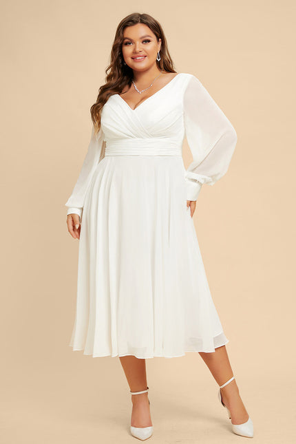 Robe Manche Longue De Mariée Vaporeuse - gallery 6