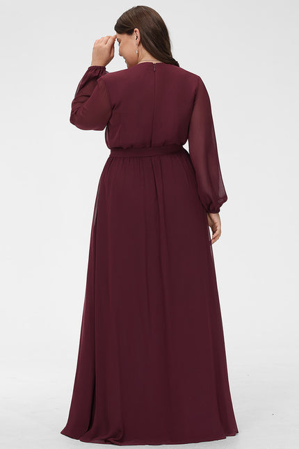 Robe Manche Longue Élégance Aérienne - gallery 8