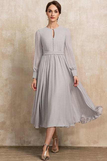 Robe De Cocktail Longue Manche Longue
