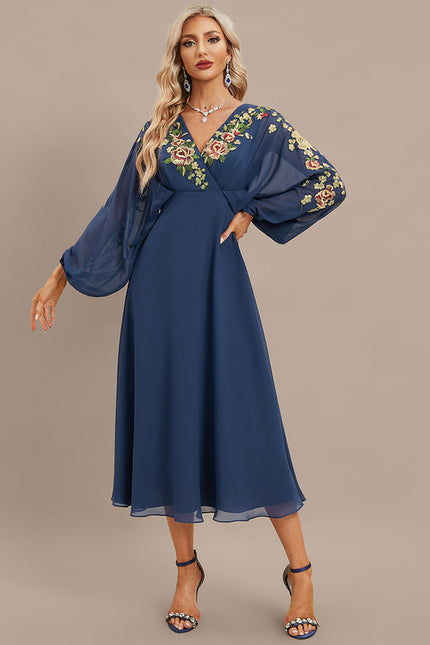 Robe Manche Longue Élégance Envoûtante - gallery 4