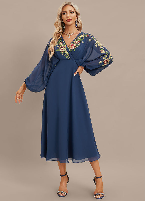 Robe Manche Longue Élégance Envoûtante - gallery 4
