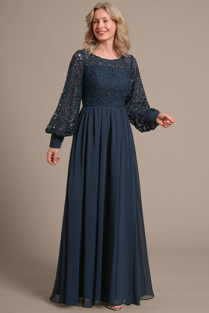 Robe Longue Manches Bouffantes - gallery 5