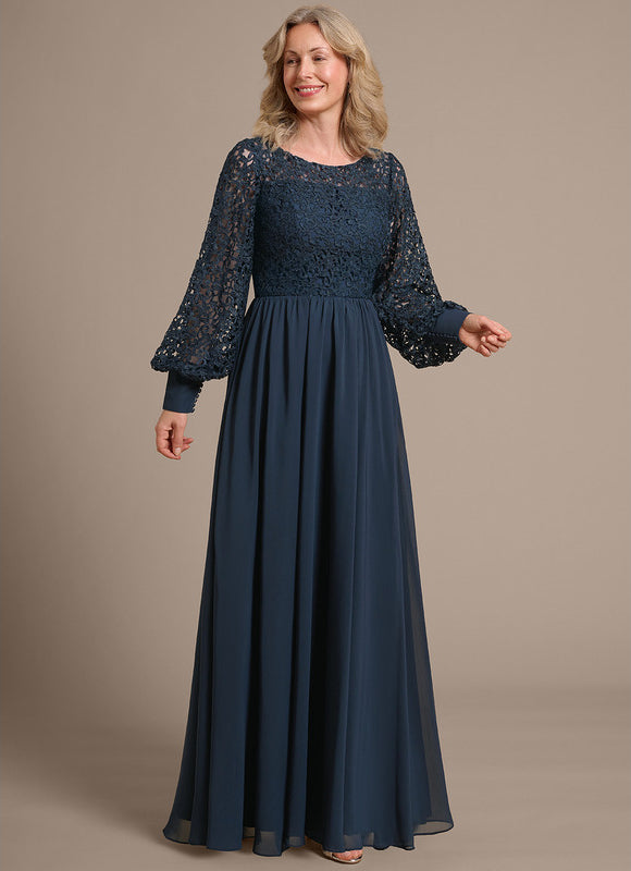 Robe Longue Manches Bouffantes - gallery 5