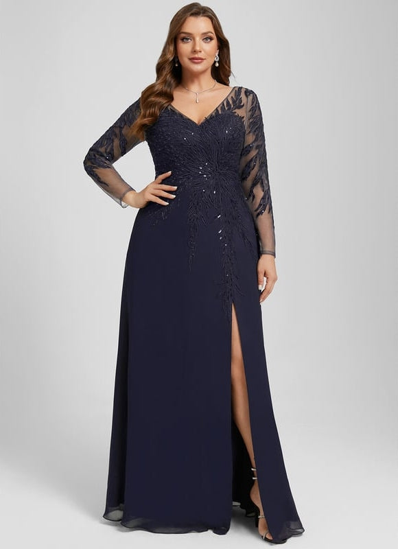 Robe Sirene Manche Longue - gallery 8