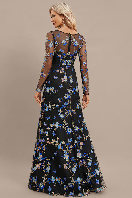 Robe Moulante Dentelle Manche Longue - gallery 6