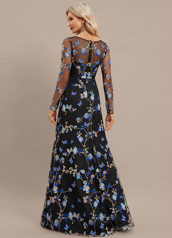 Robe Moulante Dentelle Manche Longue - gallery 6