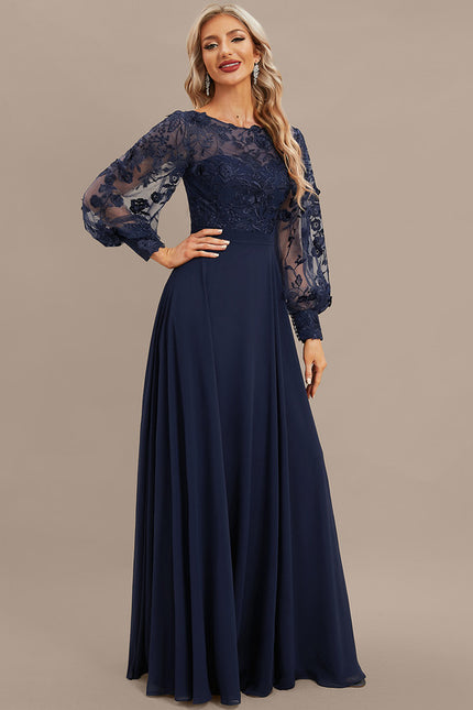 Robe Manche Longue Fluide Brodée - gallery 5