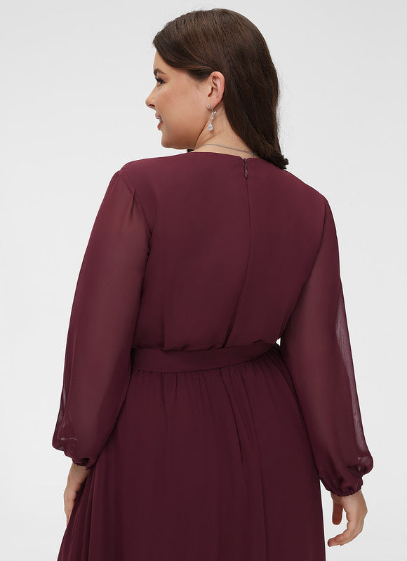 Robe Manche Longue Élégance Aérienne - gallery 7