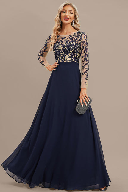 Robe Manche Longue Fluide Brodée