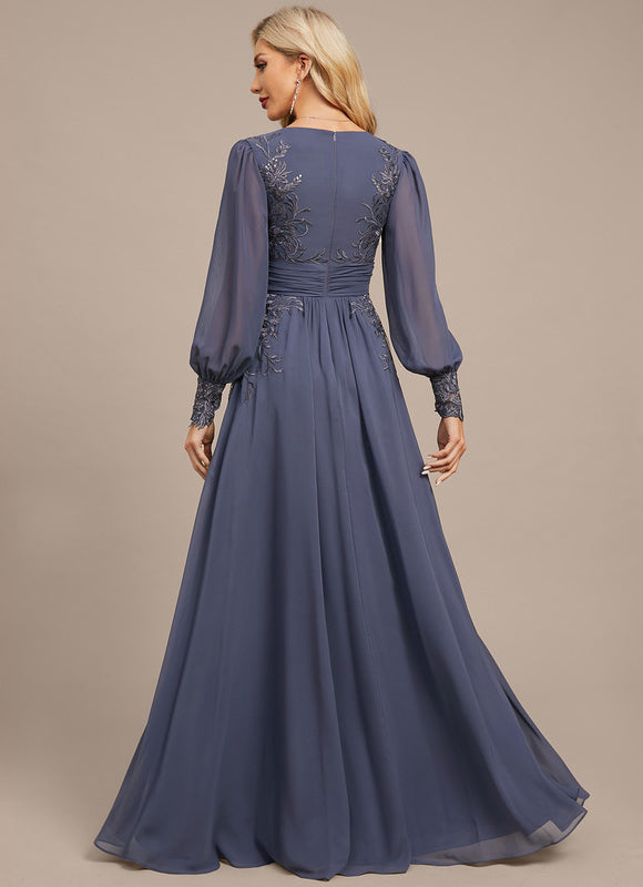 Robe De Soirée Longue Manche Longue Pas Cher - gallery 6