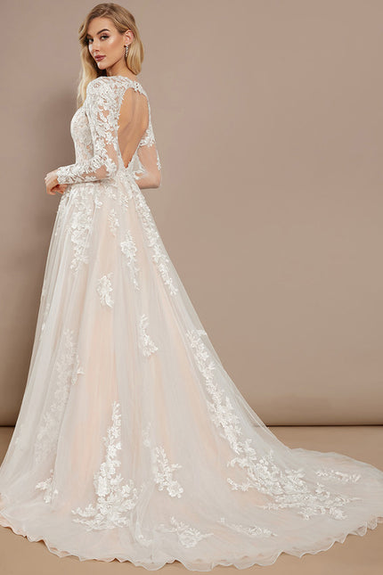 Robe Princesse Mariage Manche Longue - gallery 5