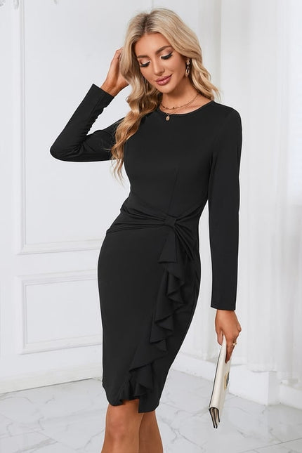 Robe Manche Longue Habillee - gallery 1