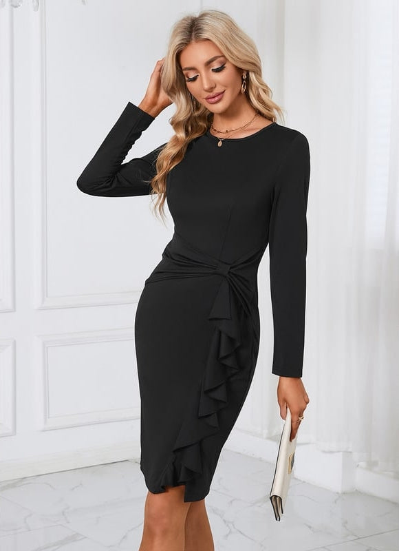 Robe Manche Longue Habillee - gallery 1