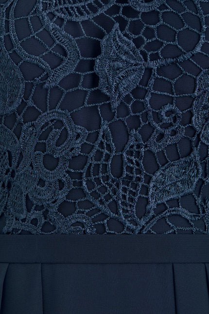 Robe Soirée Manche Longue Femme Voilée - gallery 3