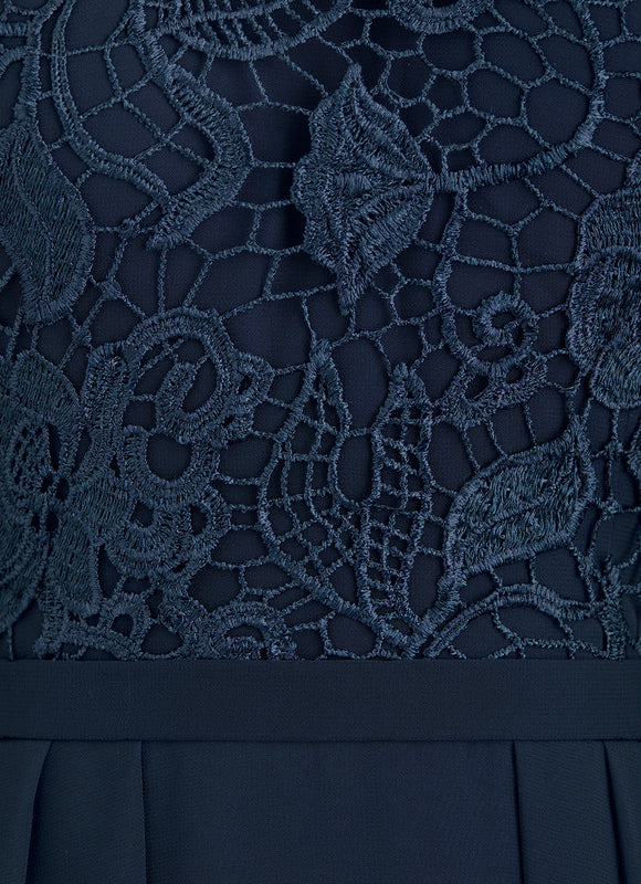 Robe Soirée Manche Longue Femme Voilée - gallery 3