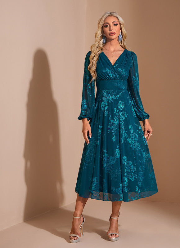 Robe Manche Longue Trapeze - gallery 5