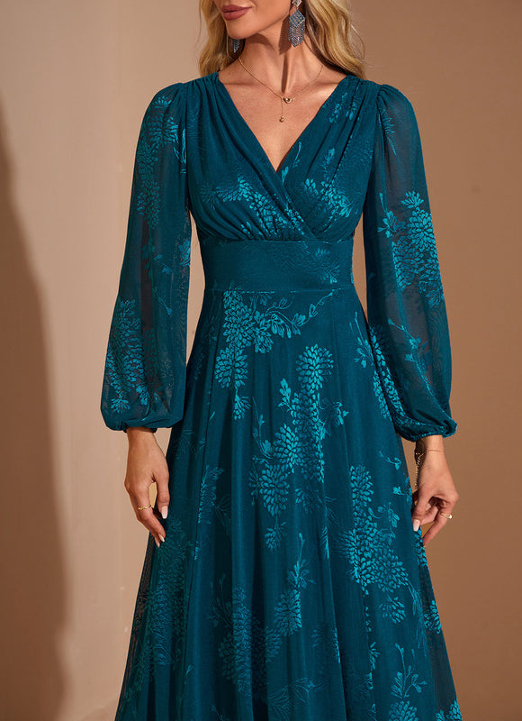 Robe Manche Longue Trapeze - gallery 2
