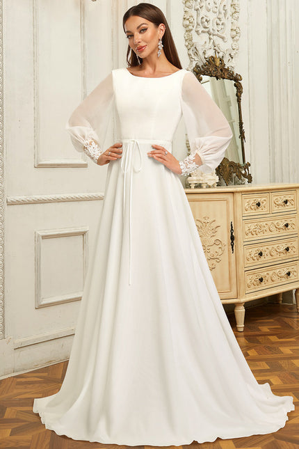 Robe De Mariee Grande Taille Manche Longue - gallery 1