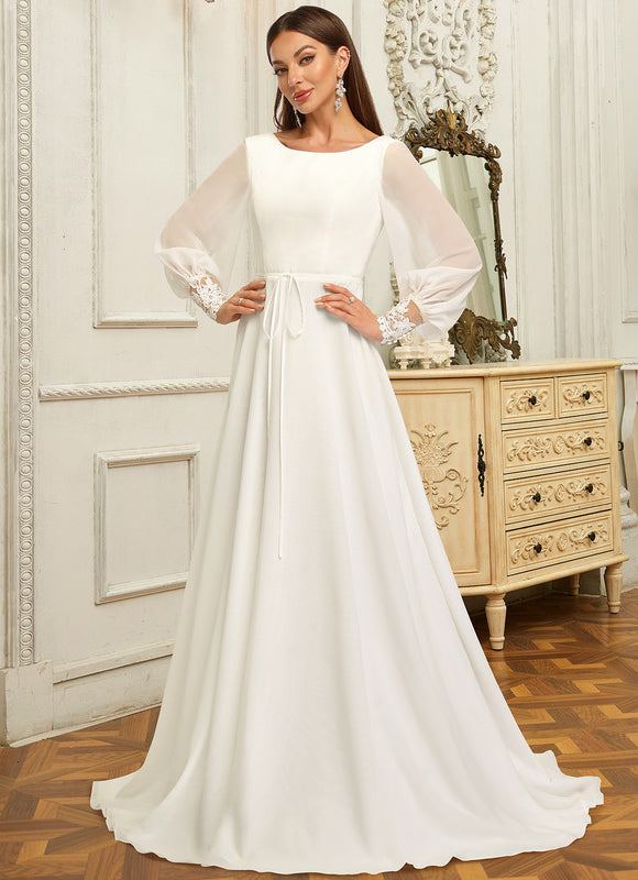 Robe De Mariee Grande Taille Manche Longue - gallery 1