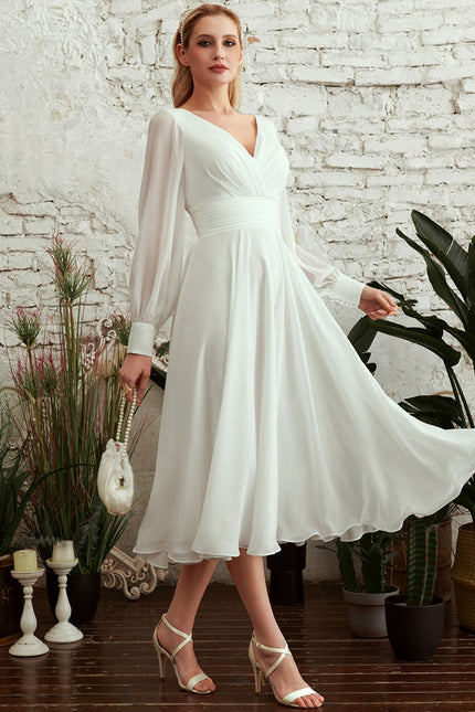 Robe Manche Longue De Mariée Vaporeuse