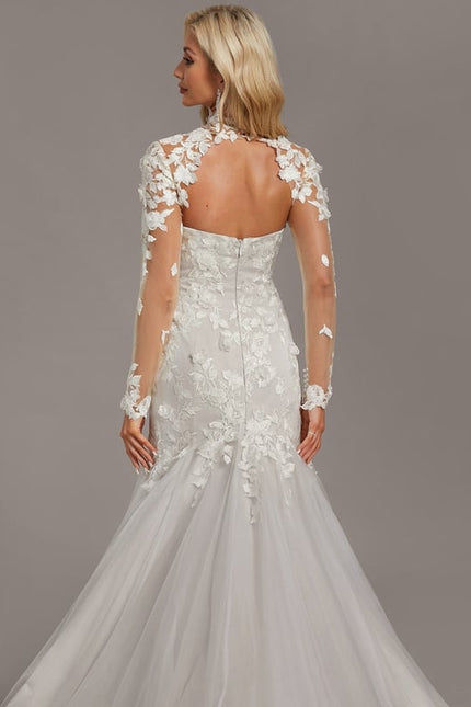 Robe De Mariee Sirene Manches Longues - gallery 6