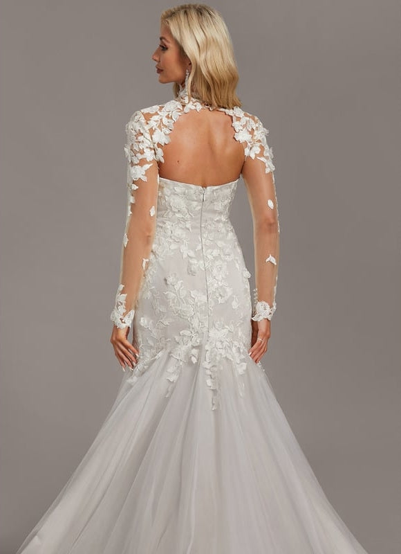 Robe De Mariee Sirene Manches Longues - gallery 6