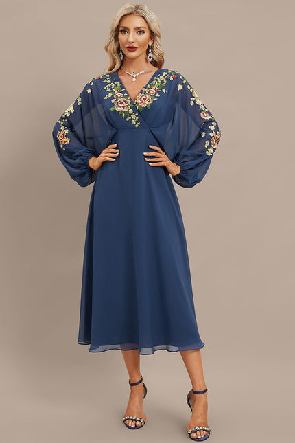 Robe Manche Longue Élégance Envoûtante - gallery 2