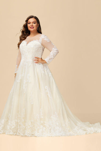 Robe Manche Longue Transparente - gallery 5