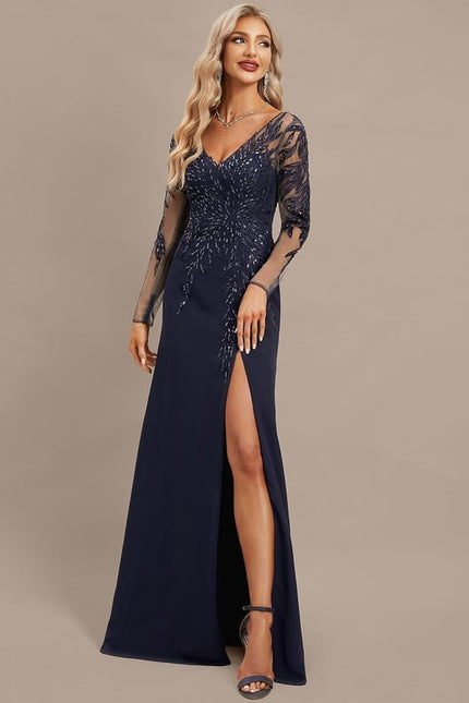 Robe Sirene Manche Longue - gallery 3