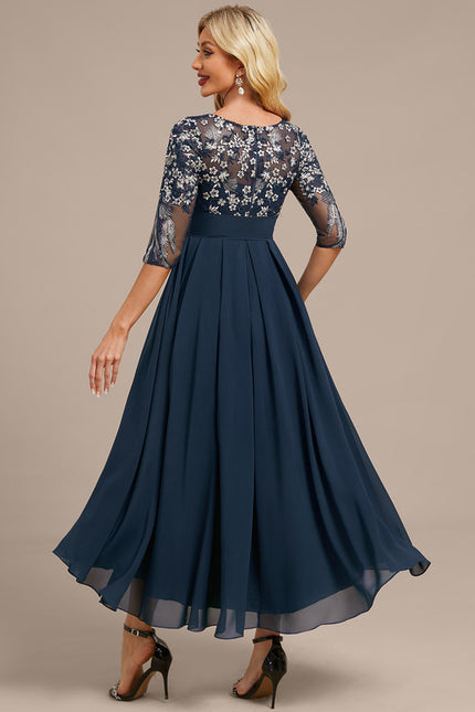 Robe Manche Longue Fluide Élégante - gallery 5