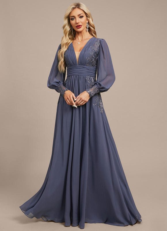 Robe De Soirée Longue Manche Longue Pas Cher - gallery 3