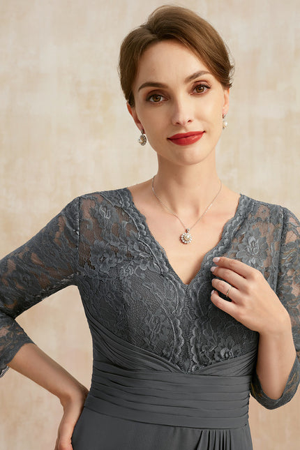 Robe De Soirée Manche Longue Grande Taille - gallery 2