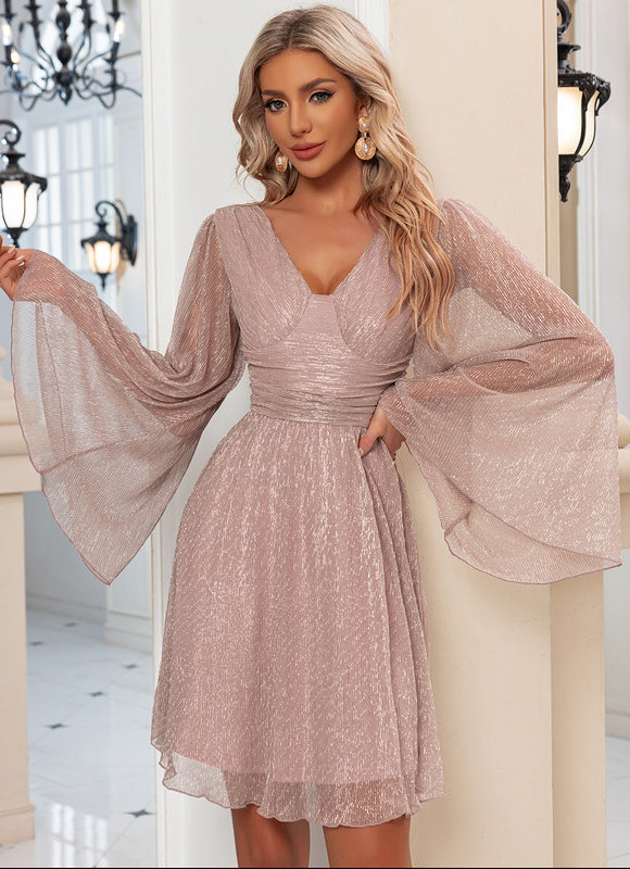 Robe Manche Longue Patineuse - gallery 4