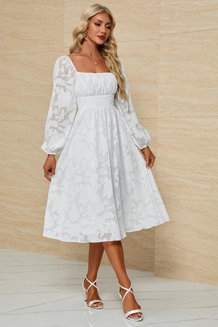 Robe Mi Longue Avec Petite Manche - gallery 2