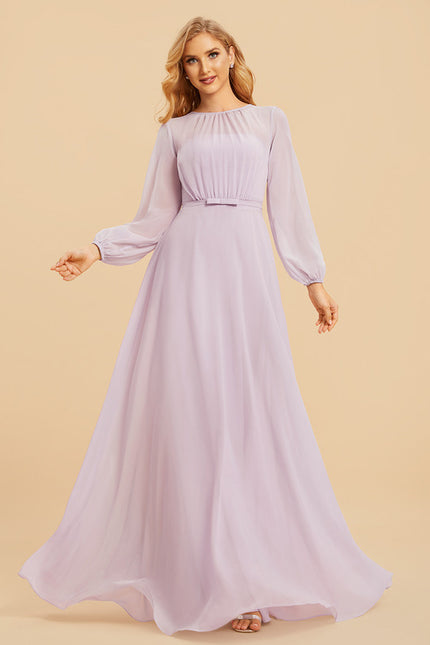 Robe Manche Longue Demoiselle D'Honneur - gallery 1