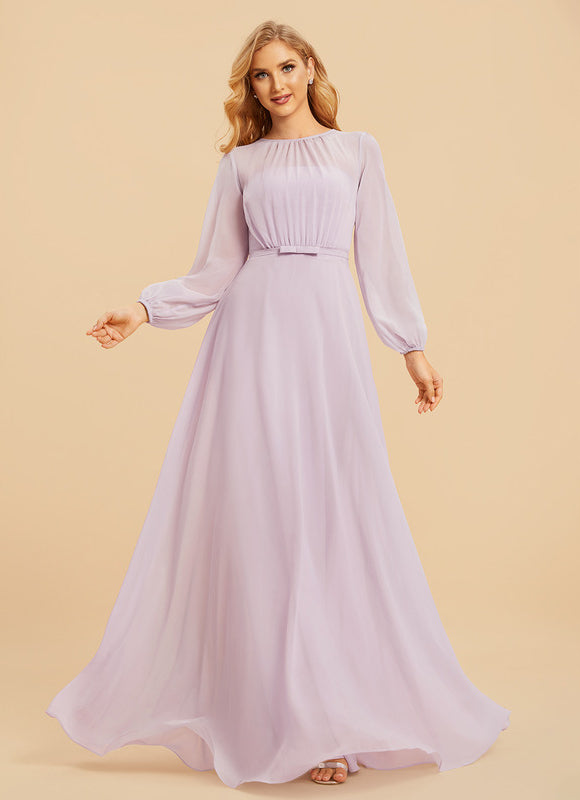 Robe Manche Longue Demoiselle D'Honneur - gallery 1