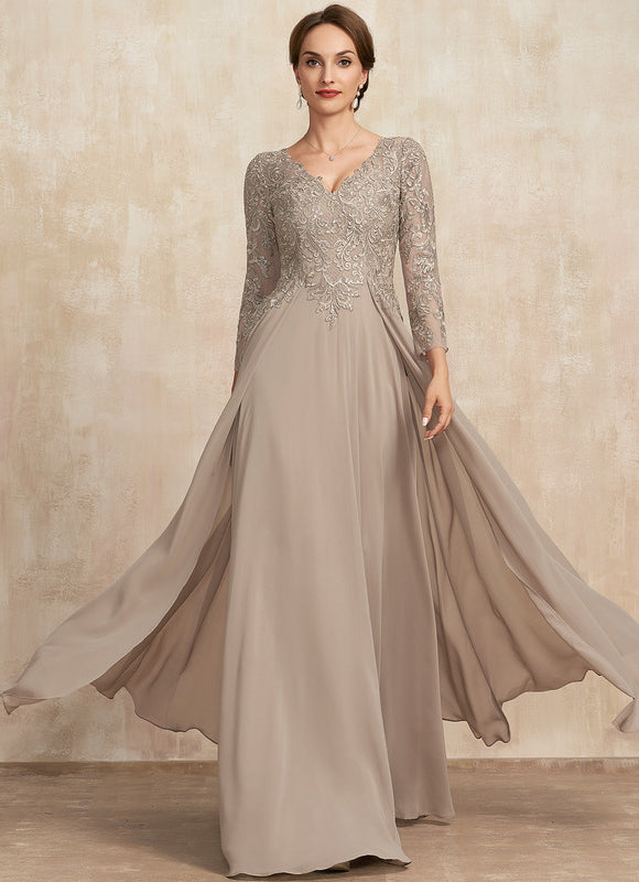 Robe Manche Longue Fluide Ornée