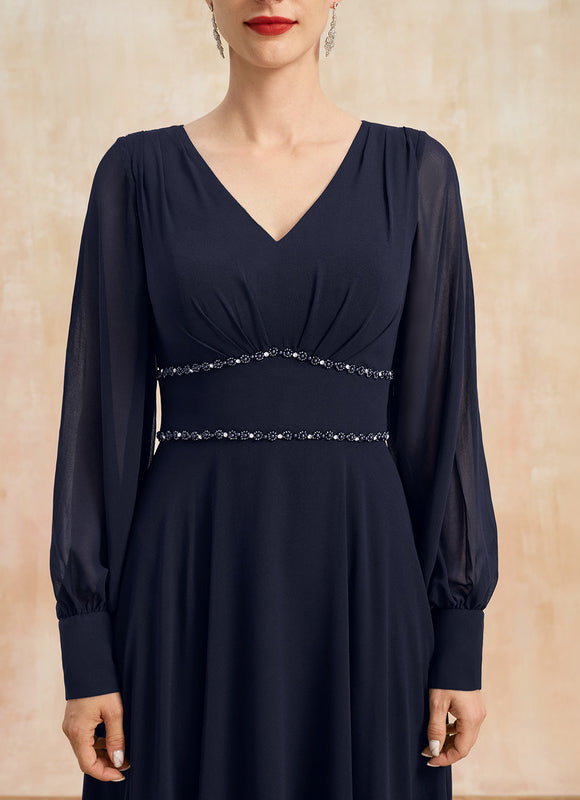 Robe Longue Droite Manche Longue - gallery 6