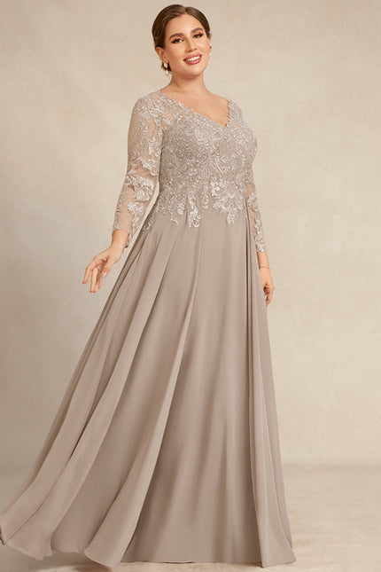 Robe Manche Longue Fluide Ornée - gallery 8