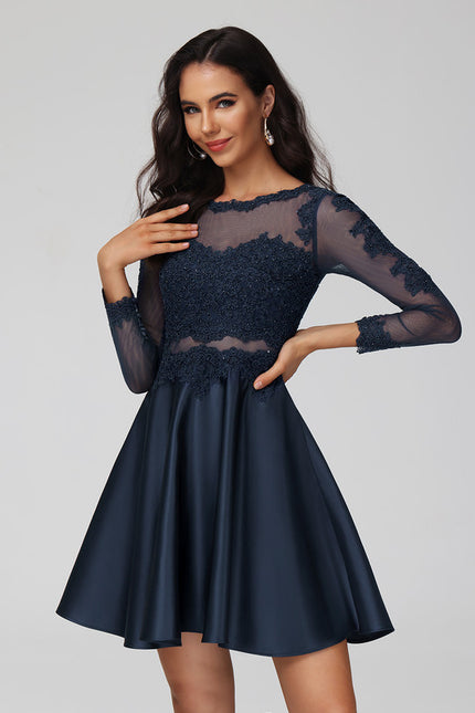 Robe Soirée Manche Longue Dentelle