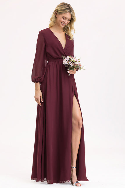 Robe Manche Longue Élégance Aérienne - gallery 3
